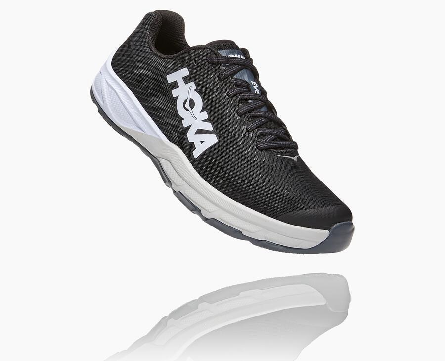 Hoka One One Evo Carbon Rocket Löparskor Herr - Svarta/Vita - EMGSU-9830